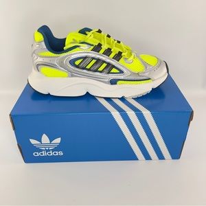 adidas Ozmillen Silver Metallic Solar Yellow Corel Blx 1 Mens Shoes Size 10.5- 7